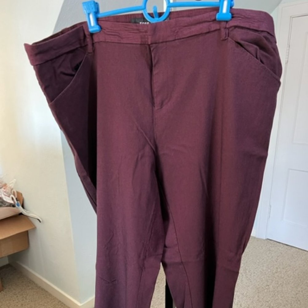 Torrid dark burgundy dress pants size 26R